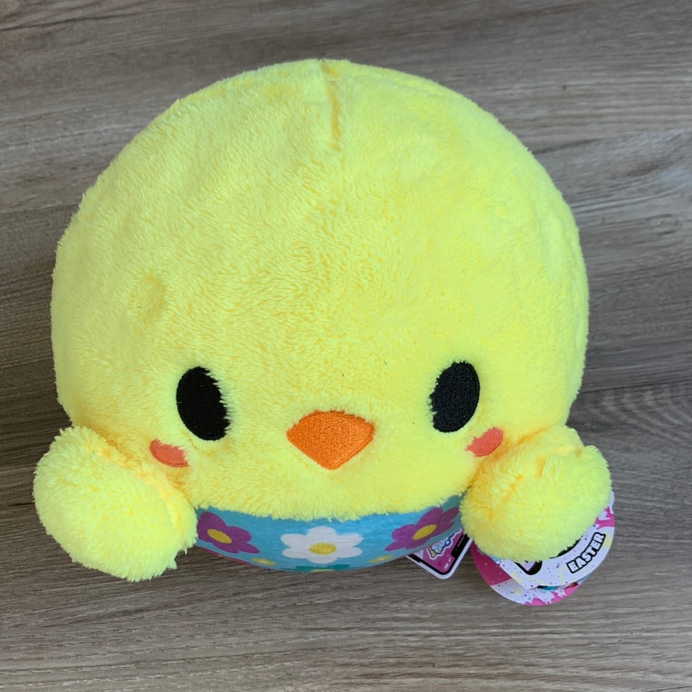Lit’l Biggie Bouncerz Inflatable Plush Baby Chick Chicken Toy Ball 🆕 18+mo Eolo